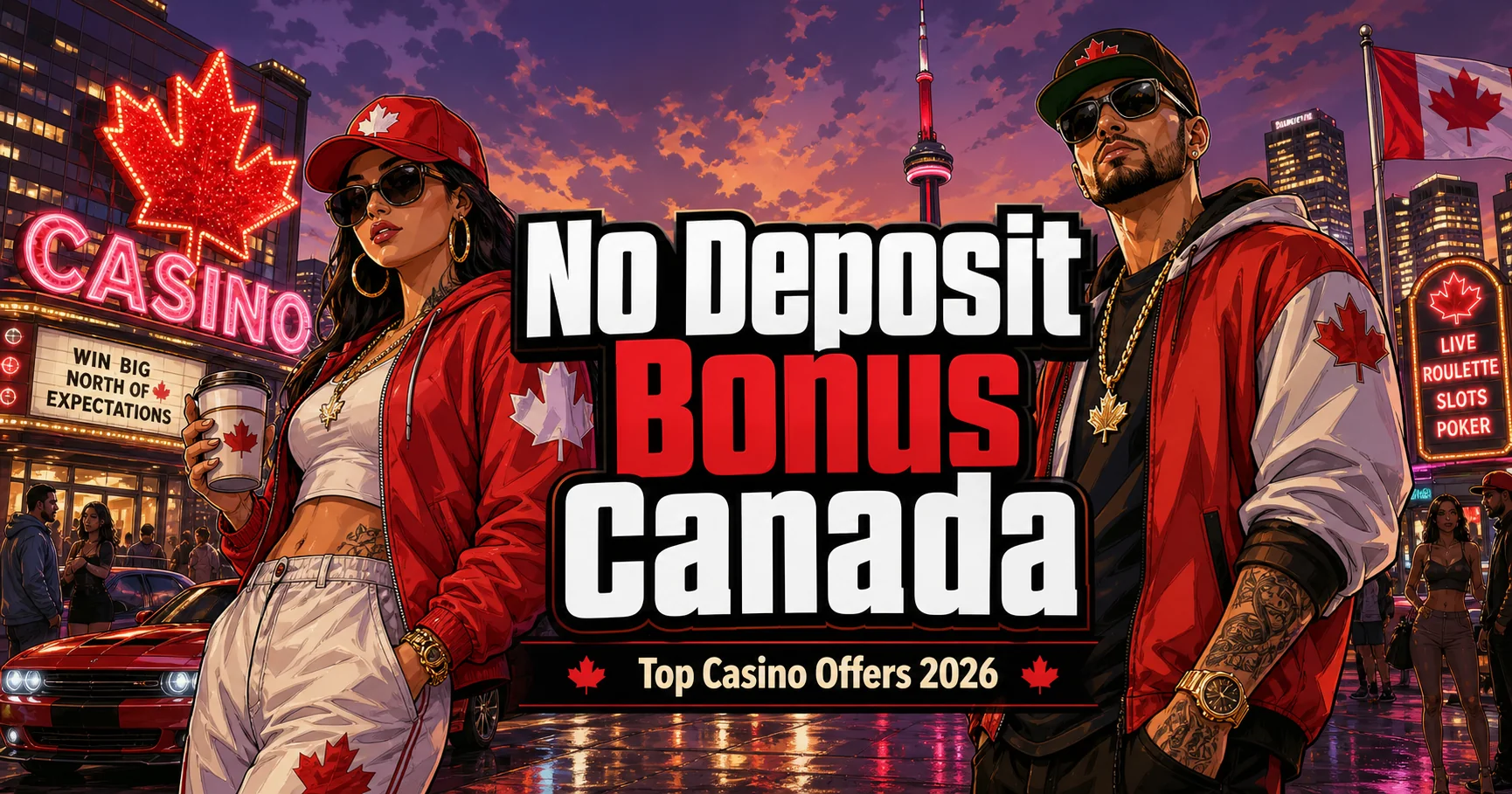 Canadian no deposit casino bonuses and free spins